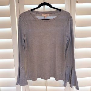 [Philosophy] Bell Sleeve Striped Top